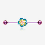 Colorline Hawaiian Plumeria Industrial Barbell