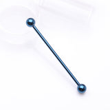 Detail View 1 of Colorline Basic Industrial Barbell-Blue