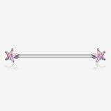 Star Sparkle Industrial Barbell
