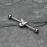 Detail View 1 of Steel Swallow Industrial Barbell-Steel