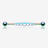 Colorline Iridescent Revo Dazzling Row Sparkle Industrial Barbell