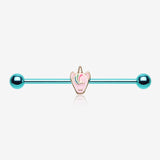 Colorline Adorable Pastel Unicorn Industrial Barbell