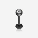 Colorline PVD Aurora Gem Ball Steel Labret