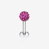 Multi-Gem Sparkle Ball Steel Labret
