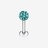 Multi-Gem Sparkle Ball Steel Labret