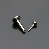 Detail View 1 of Steel Gem Ball Push-Fit Labret-Fuchsia
