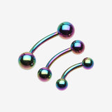 Colorline PVD Basic Curved Barbell Ring