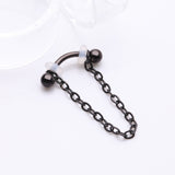 Detail View 1 of Blackline Chained Basic Ball Curved Barbell