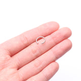 Detail View 2 of 14 Karat White Gold Basic Nose Hoop Ring