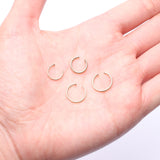 Detail View 3 of 14 Karat Gold Basic Nose Hoop Ring