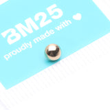 Detail View 4 of 14 Karat Gold Dome Dermal Anchor Top