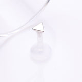 Detail View 1 of 14 Karat White Gold Triangle Plate Top Bio-Flex Labret