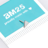 Detail View 2 of 14 Karat White Gold OneFit Threadless Flat Triangle Top Part