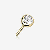 14 Karat Gold OneFit Threadless Bezel Set Gem Top Part