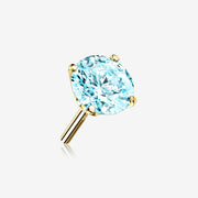 14 Karat Gold OneFit Threadless Prong Set Gem Top Part