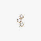 14 Karat Gold OneFit Threadless Princess Prong Diamond Journey Top Part