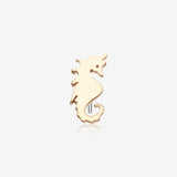 14 Karat Gold OneFit Threadless Seahorse Top Part