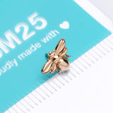 Detail View 4 of 14 Karat Gold OneFit Threadless Bumble Bee Top Part