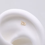 Detail View 1 of 14 Karat Gold OneFit Threadless Flying Dove of Peace Top Part