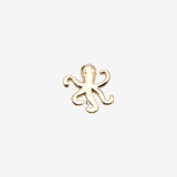 14 Karat Gold OneFit Threadless Octopus Top Part