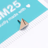 Detail View 4 of 14 Karat Gold OneFit Threadless Tetrahedron Pyramid Top Part