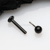 Detail View 2 of Blackline Basic Ball Top Threadless Push-In Steel Labret