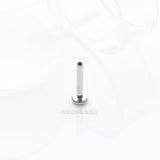Detail View 1 of Implant Grade Titanium Internally Threaded Labret Stud Bar Part