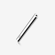 14 Karat White Gold OneFit Threadless Barbell Bar Part