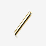 14 Karat Gold OneFit Threadless Barbell Bar Part