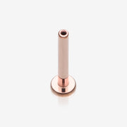 Implant Grade Titanium OneFit Threadless Rose Gold Flat Back Stud Labret Bar Part