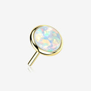 14 Karat Gold OneFit Threadless Bezel Fire Opal Top Part