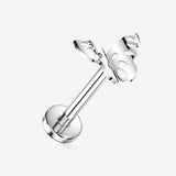 Implant Grade Titanium OneFit Threadless Butterfly Lush Flat Back Stud Labret