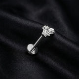 Detail View 1 of Implant Grade Titanium OneFit Threadless Vintage Bee Top Flat Back Stud Labret