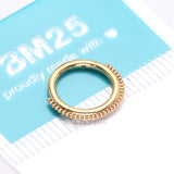 Detail View 4 of Golden Bali Beaded Ball Essence Clicker Hoop Ring