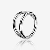 Implant Grade Titanium Double Lined Clicker Hoop Ring