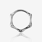 Implant Grade Titanium Bones Clicker Hoop Ring
