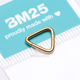 Detail View 3 of Implant Grade Titanium Golden Triangle Basic Geometric Clicker Hoop Ring