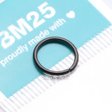 Detail View 4 of Implant Grade Titanium PVD Blackline Seamless Bendable Hoop Ring