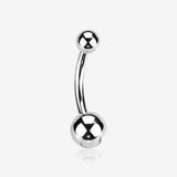 Implant Grade Titanium Internally Threaded Basic Belly Button Ring