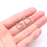 Detail View 3 of Niobium Heart Bendable Hoop Ring