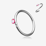 Opal Sparkle Bendable Hoop Ring