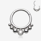 Bali Beads Sparkle Gem Seamless Clicker Hoop Ring