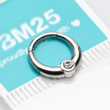 Detail View 2 of Sparkle Eclipse Seamless Clicker Hoop Ring
