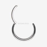 Detail View 1 of Double Hoop Steel Seamless Clicker Hoop Ring