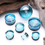 Detail View 2 of A Pair of Wicked Jellyfish Double Flared Glass Plug