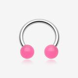 Neon UV Acrylic Horseshoe Circular Barbell