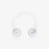 UV Acrylic Flexible Shaft Horseshoe Circular Barbell