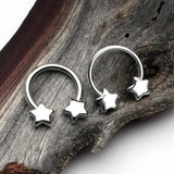 Detail View 2 of Classic Star Horseshoe Circular Barbell