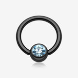 Colorline PVD Gem Ball Captive Bead Ring*