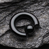 Detail View 1 of Colorline PVD Steel Captive Bead Ring-Black